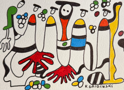 Garden of Fingers par Nathalie Gribinski, Œuvre sur papier en vente sur Singulart