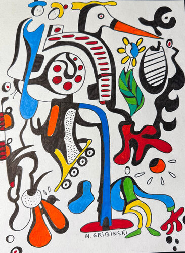 The Garden of Motion van Nathalie Gribinski, Tekening te koop op Singulart