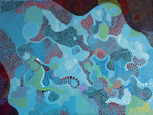 Woman with dogs von Nathalie Gribinski, Malerei kaufen auf Singulart