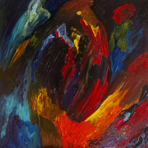 Red Storm par Nathalie Gribinski, Peinture en vente sur Singulart