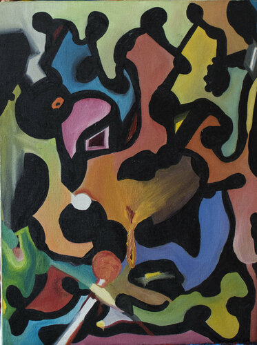 Black Magic by Nathalie Gribinski, Painting for Sale on Singulart