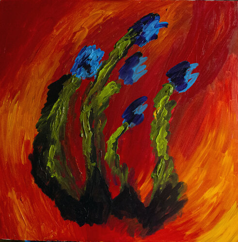 Orange reveries von Nathalie Gribinski, Malerei kaufen auf Singulart