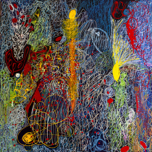 Bloom of Joy par Nathalie Gribinski, Peinture en vente sur Singulart