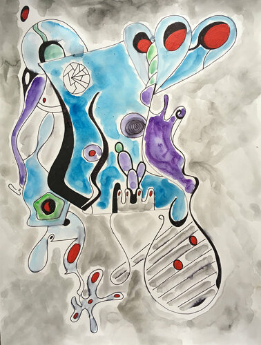 Blue Dream von Nathalie Gribinski, Werk auf Papier kaufen auf Singulart