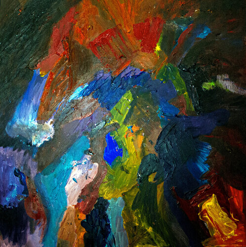 Sweet Dance of the Hidden Fool di Nathalie Gribinski, Pittura in vendita su Singulart