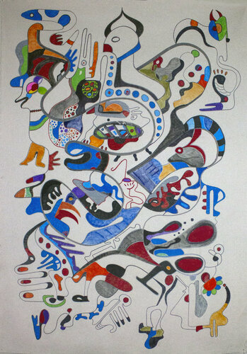 Glory of the Bird par Nathalie Gribinski, Peinture en vente sur Singulart