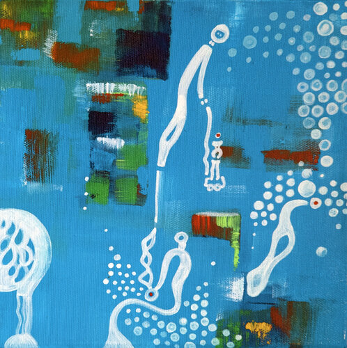 Going to the Park by Nathalie Gribinski, Painting for Sale on Singulart