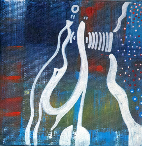Brazilian Carnival | The meeting van Nathalie Gribinski, Schilderij te koop op Singulart