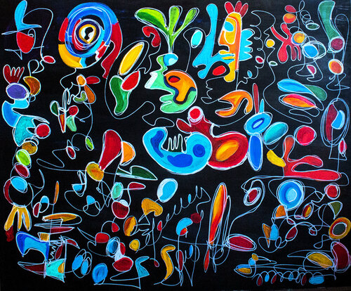 Bath of love par Nathalie Gribinski, Peinture en vente sur Singulart