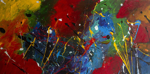 Strings of life par Nathalie Gribinski, Peinture en vente sur Singulart