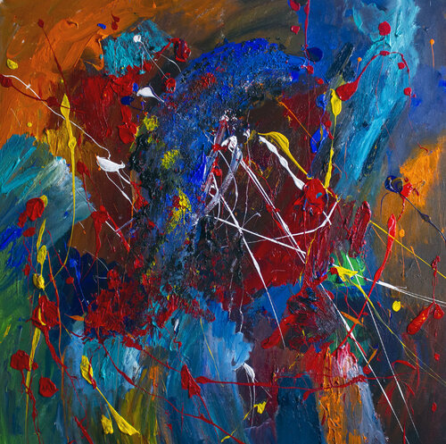 Stems of Joy par Nathalie Gribinski, Peinture en vente sur Singulart