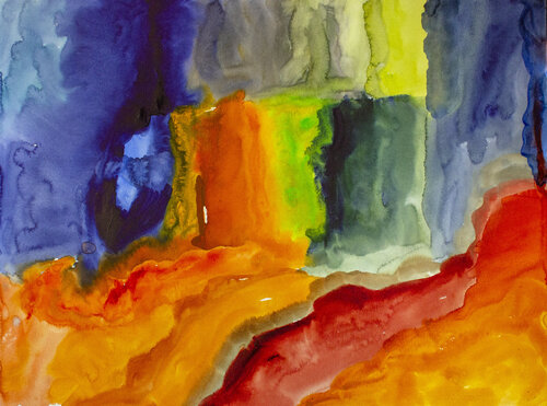 Summer Lava di Nathalie Gribinski, Pittura in vendita su Singulart