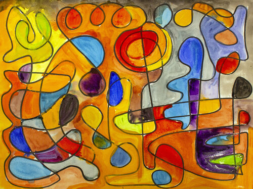 Maze of hopes par Nathalie Gribinski, Peinture en vente sur Singulart