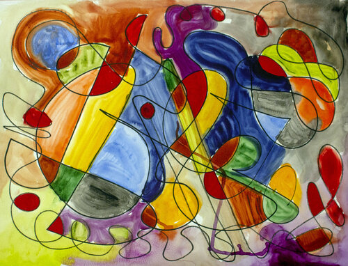 Summer butterflies by Nathalie Gribinski, Work on Paper for Sale on Singulart