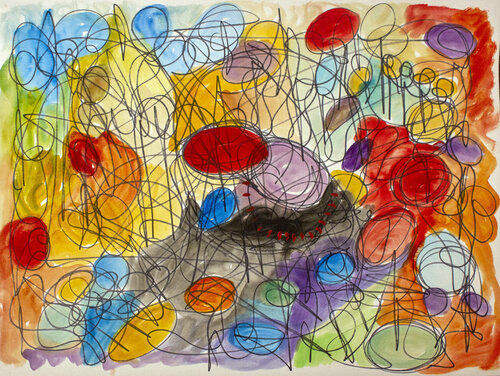 Symphony of lines von Nathalie Gribinski, Malerei kaufen auf Singulart