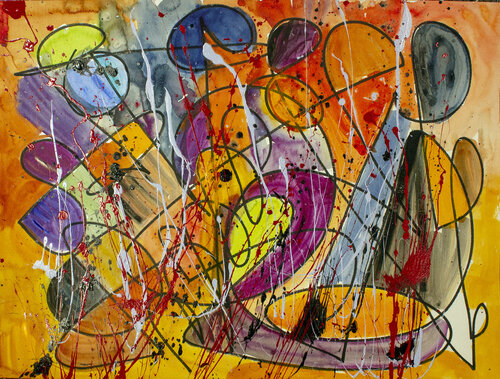 Playful Orange Dream Nathalie Gribinski