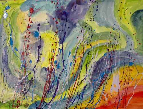 Summer Storm by Nathalie Gribinski, Work on Paper for Sale on Singulart