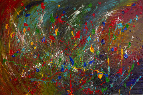 Celebration di Nathalie Gribinski, Pittura in vendita su Singulart