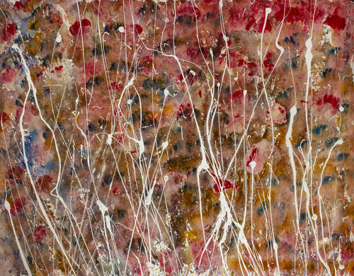 Fire Field by Nathalie Gribinski, Painting for Sale on Singulart