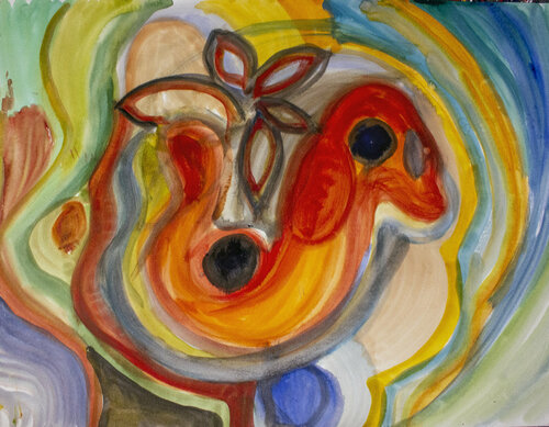 Head verse in the apple Nathalie Gribinski