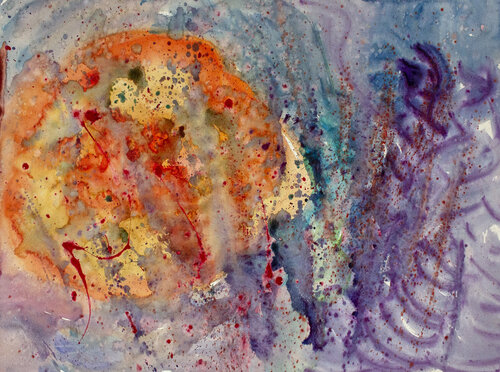 Earth on Fire von Nathalie Gribinski, Malerei kaufen auf Singulart