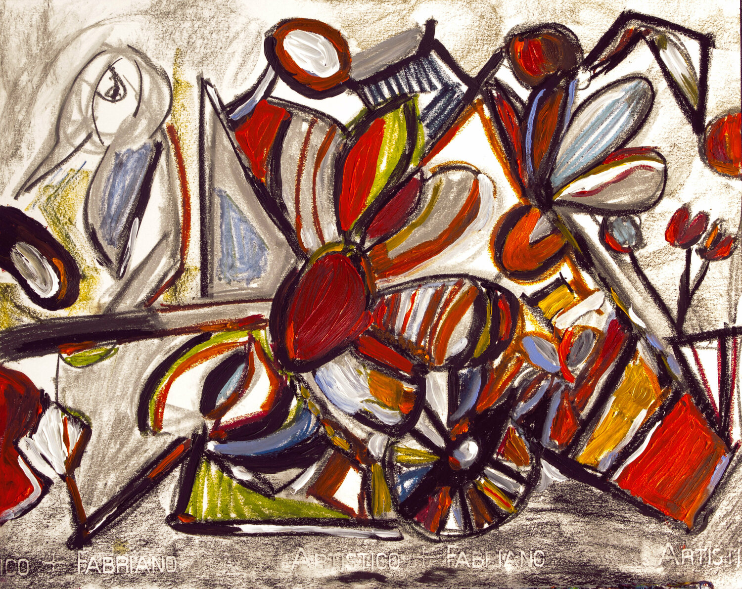 Birds with Flowers Nathalie Gribinski