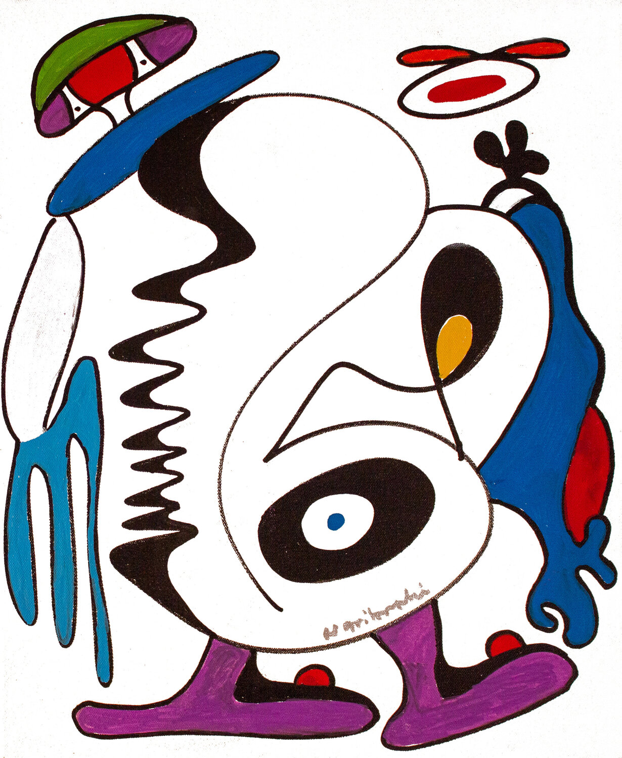 The Warrior door Nathalie Gribinski (2022) : Schilderij Olie op Canvas -  Singulart, image size:1230x1500