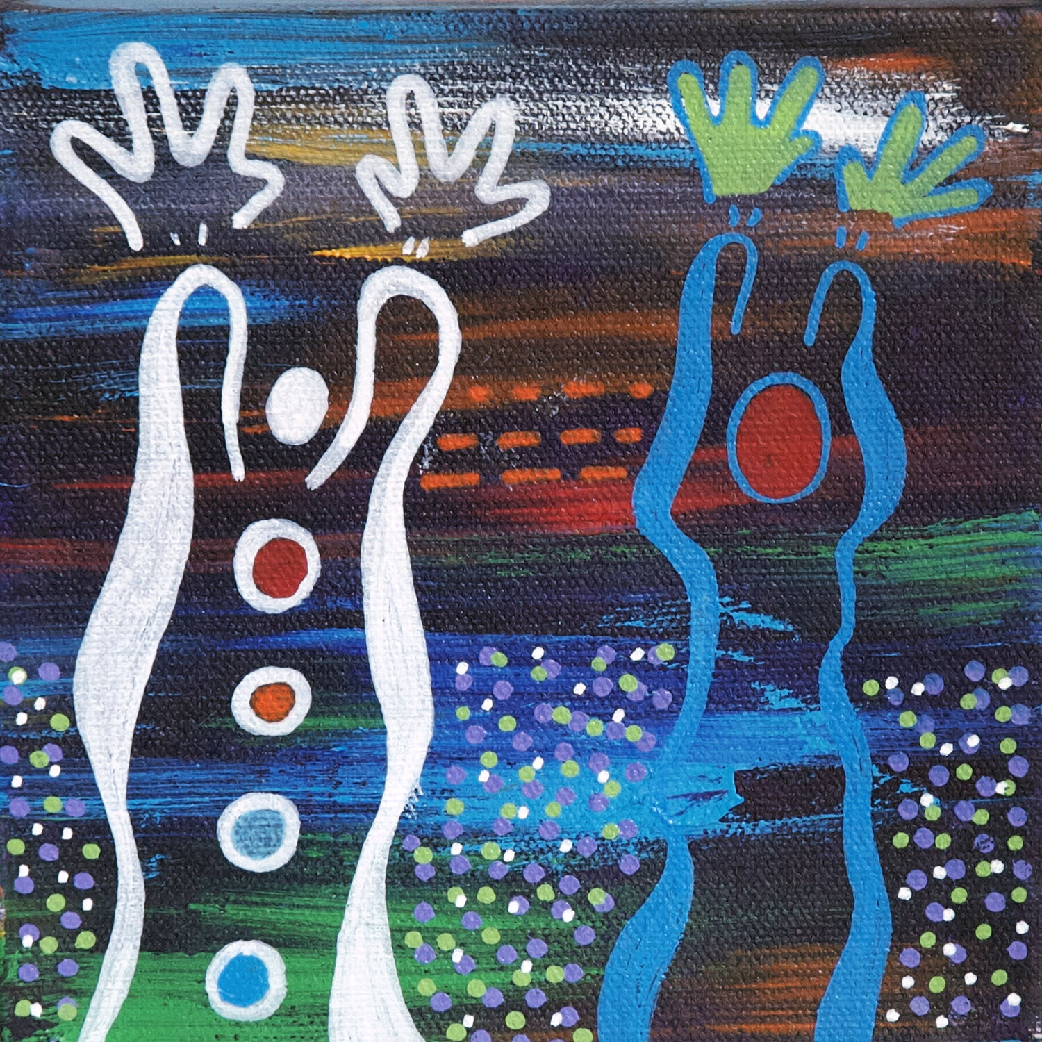 Children of Paradise Nathalie Gribinski Originalgemälde zu verkaufen