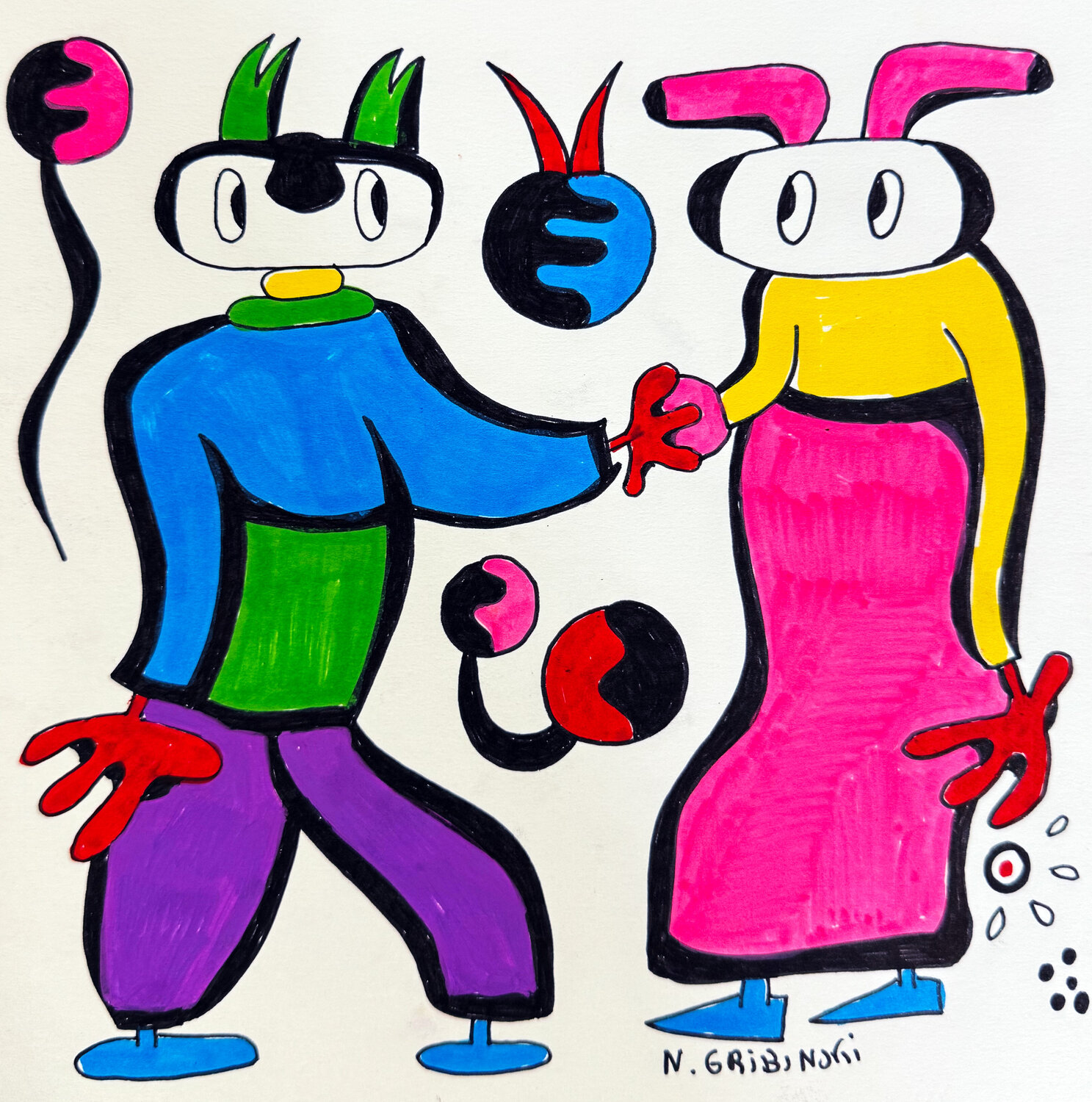 When the Cat Meet Bunny Nathalie Gribinski