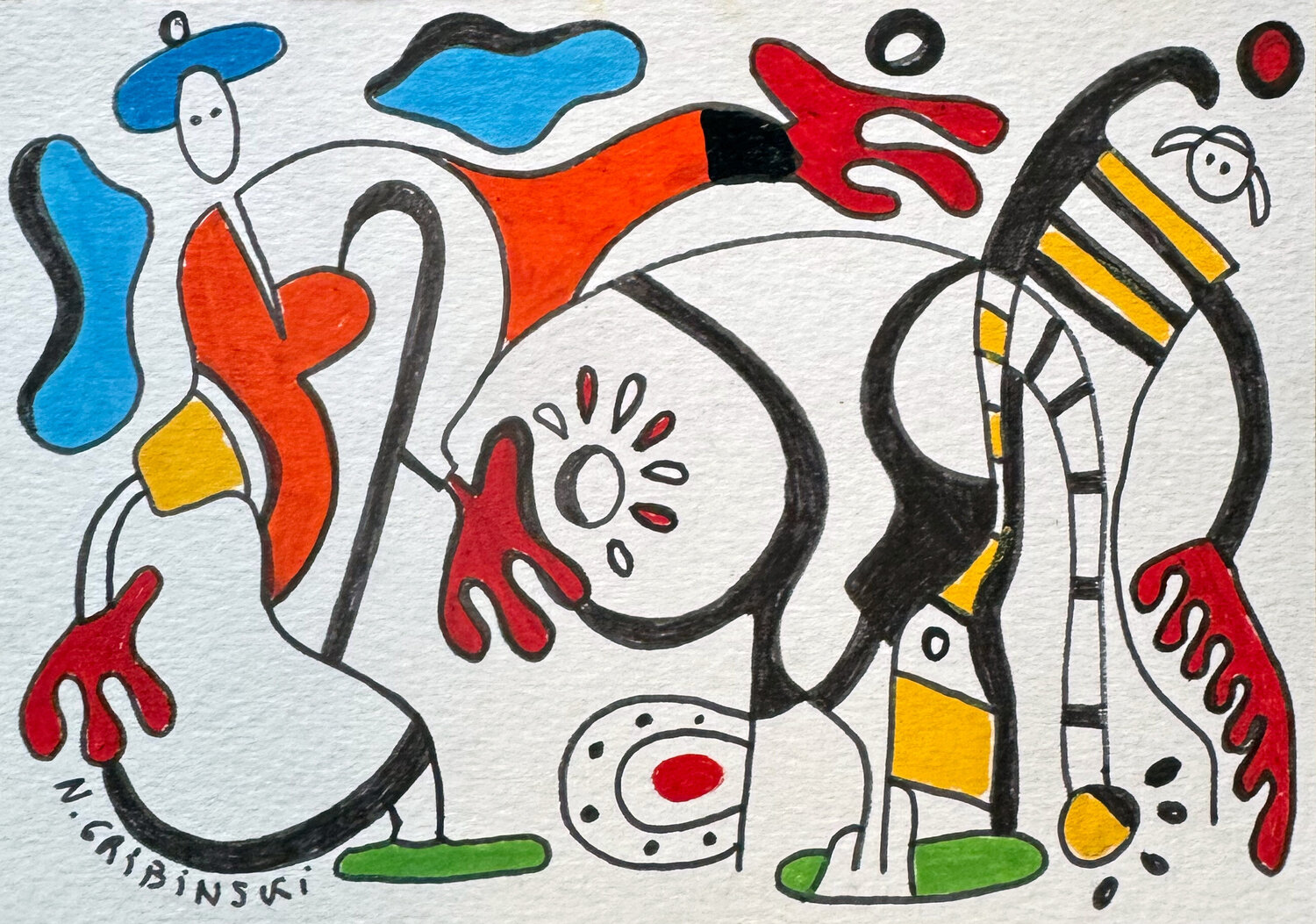 Red Hands, Yellow Paths Nathalie Gribinski