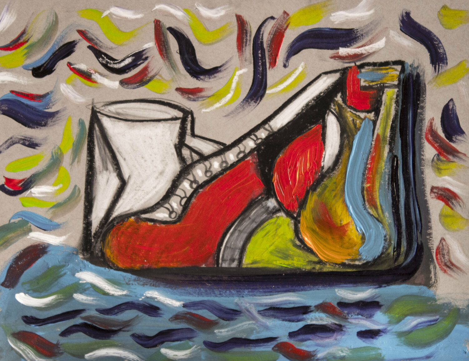 Shoe and cup Nathalie Gribinski