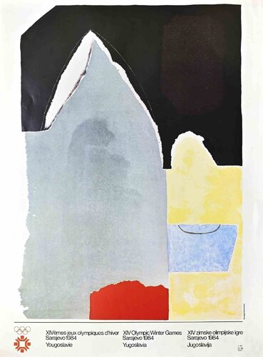 Abstract Compositio. XIV Olympic Winter Games, Sarajevo by Giuseppe Santomaso, Print for Sale on Singulart