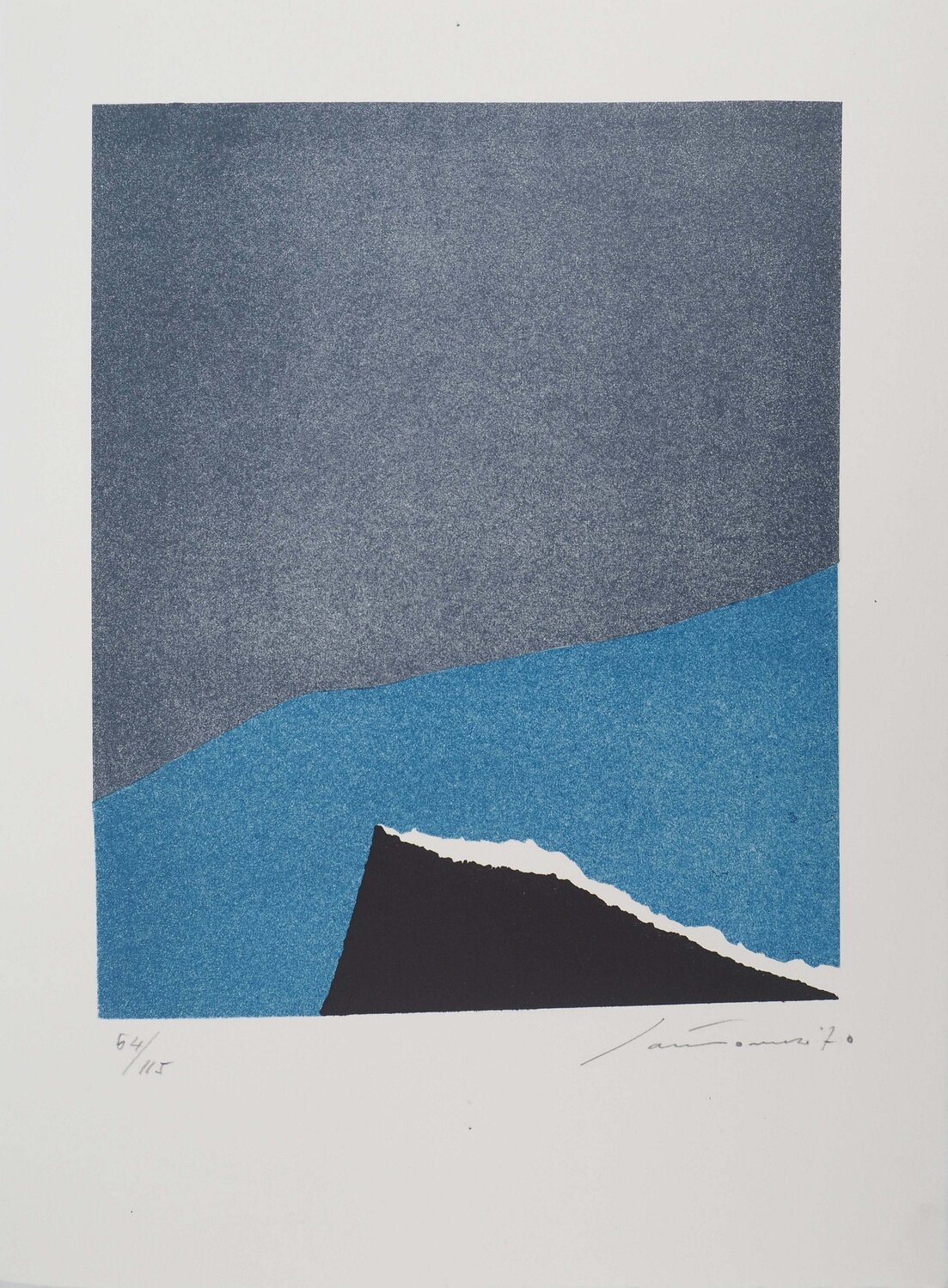 Musique, chansons du monde, Lithographie originale signée Giuseppe Santomaso Édition à vendre
