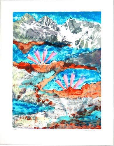 Moutain red von Jan Saudek, Druck kaufen auf Singulart