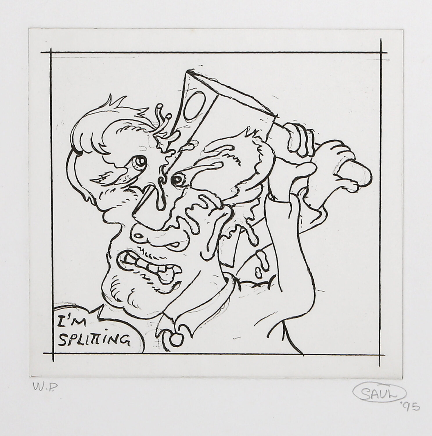 I'm Splitting Peter Saul Édition à vendre