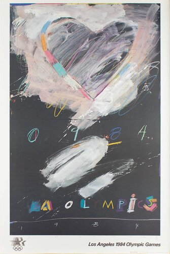 Raymond Saunders Hand-Signed 1984 Los Angeles Olympic Games Poster by Raymond Saunders, Print for Sale on Singulart