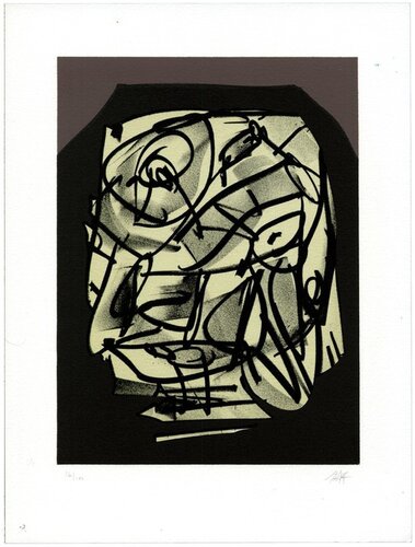 Portrait VI von Antonio Saura, Druck kaufen auf Singulart