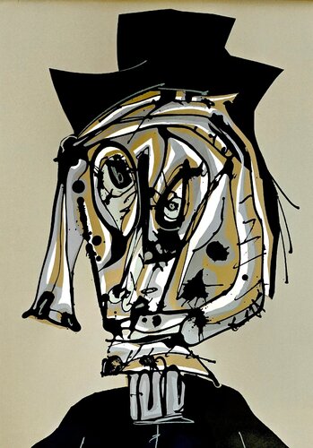 Dora Maar visitada I by Antonio Saura, Print for Sale on Singulart