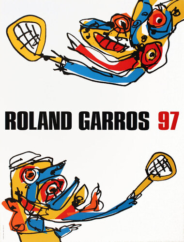 Roland Garros French Open van Antonio Saura, Afdruk te koop op Singulart