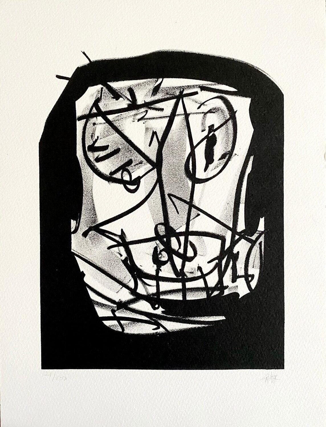 Retrato Antonio Saura Afdruk te koop