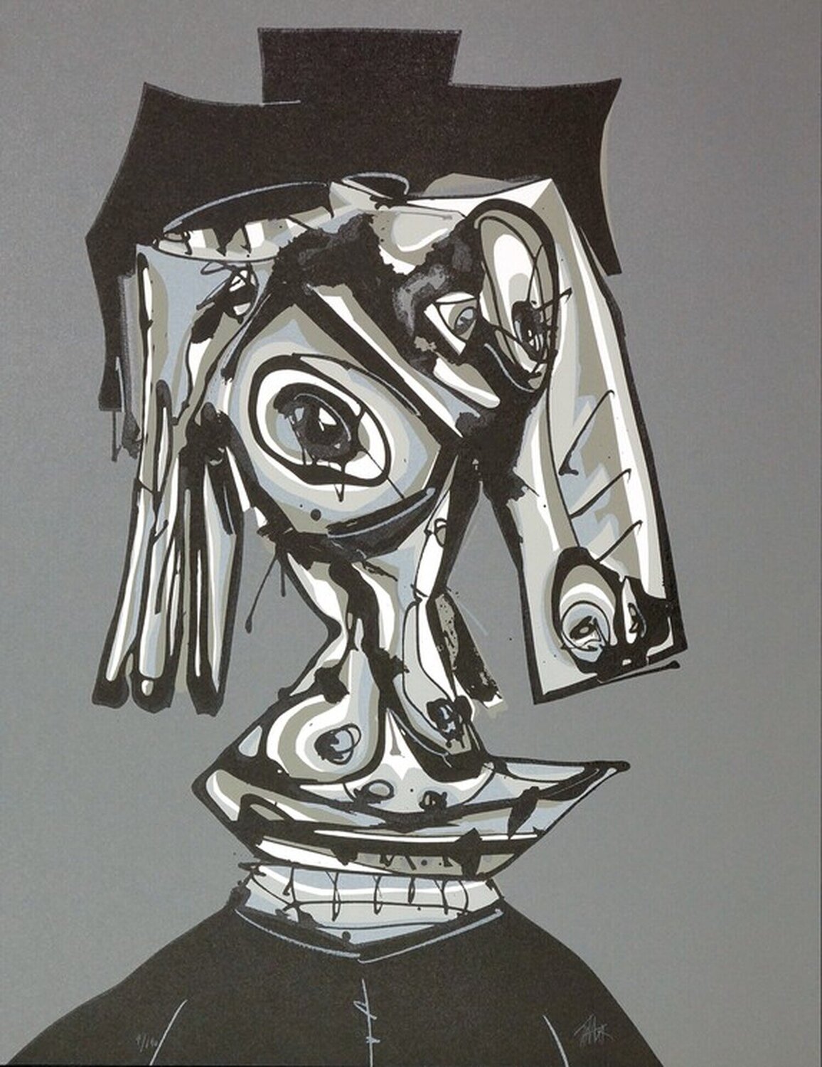 Hommage à Dora Maar 3 Antonio Saura Stampa in vendita