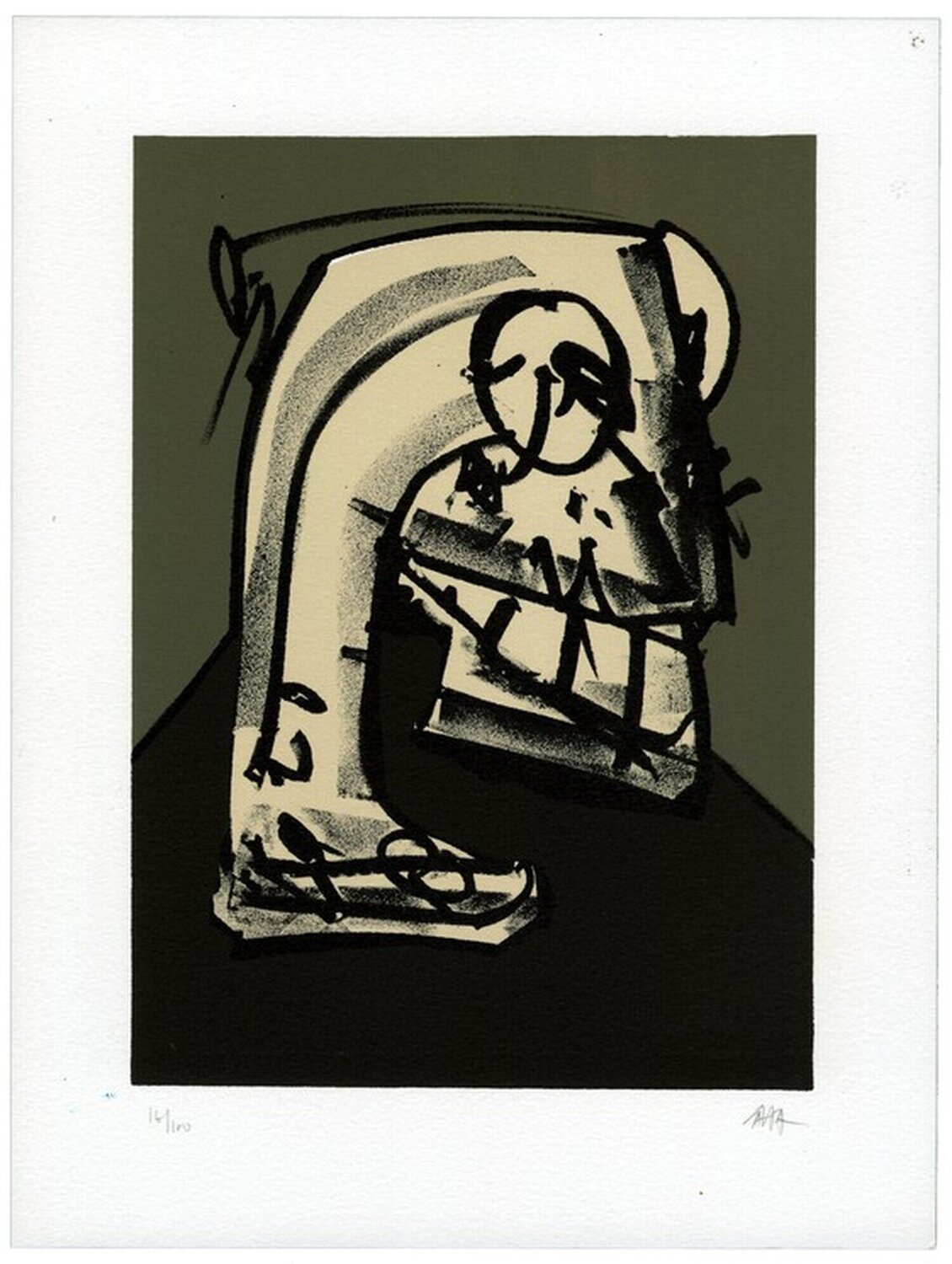 Portrait XIII Antonio Saura Stampa in vendita