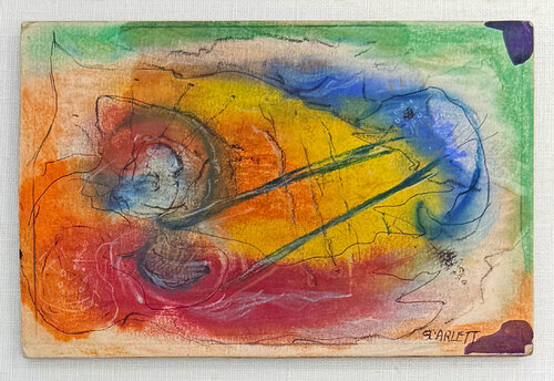 Untitled (original framed painting on cardboard) by Rolph Scarlett, Work on Paper for Sale on Singulart
