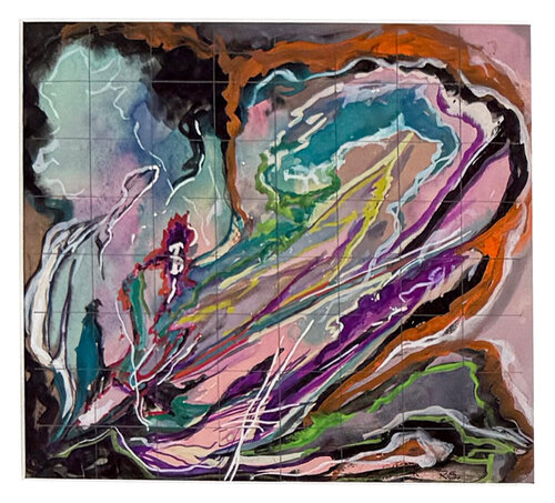 Untitled (original framed watercolor on paper) di Rolph Scarlett, Opera su carta in vendita su Singulart