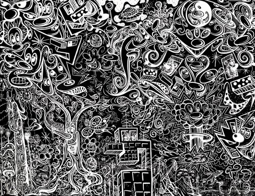 Worlds End (Night) van Kenny Scharf, Afdruk te koop op Singulart