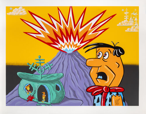 Flintstones van Kenny Scharf, Afdruk te koop op Singulart
