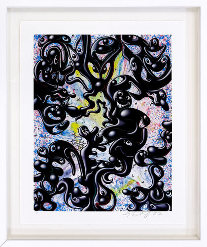 Klobz (framed hand signed archival pigment print) van Kenny Scharf, Afdruk te koop op Singulart