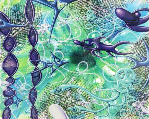 Kelp US  van Kenny Scharf, Afdruk te koop op Singulart