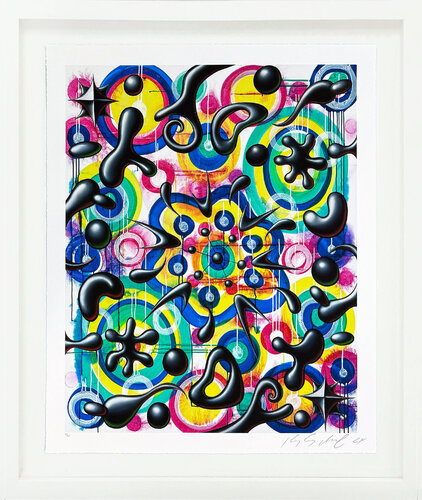 Energala (framed hand signed archival pigment print) van Kenny Scharf, Afdruk te koop op Singulart