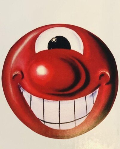 Red Smiley Face by Kenny Scharf, 인쇄 for Sale on Singulart